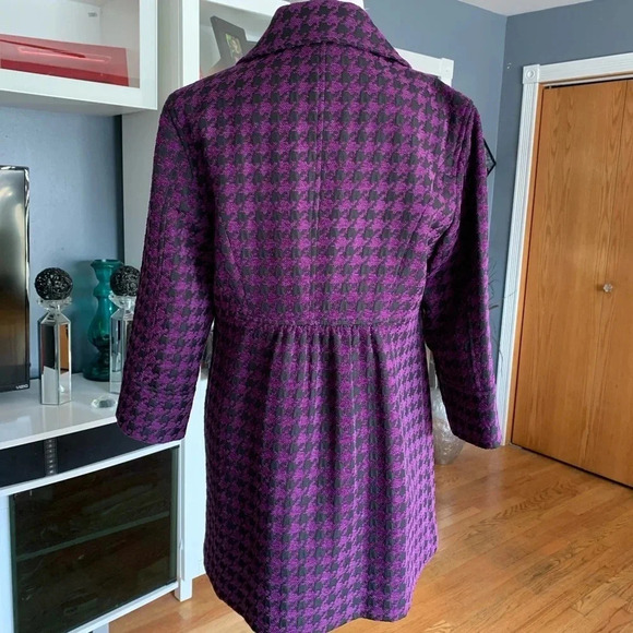 Mac & Jac Double-breasted Houndstooth Coat - Picture 2 of 7